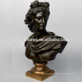European classic antique Greece famous bronze Apollo bust statue for interior house hotel building villa ornament
